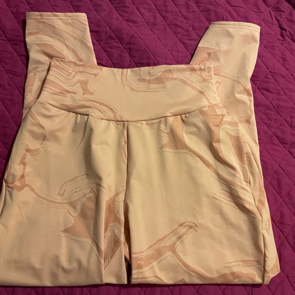 Full Length Pastel Pink Fluid Pattern Joggers - Picture 1 of 1